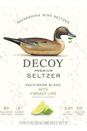 DECOY SELTZER LIME 4PK