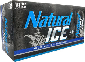 NATURAL ICE - 18pk 16oz CAN