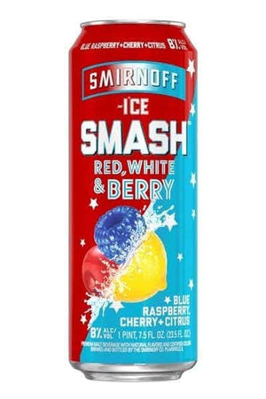 SMIRNOFF ICE SMASH RED WHITE BERRY 23.5OZ