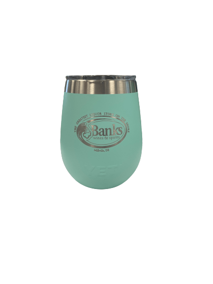 YETI BANKS WINE 10OZ Aqua