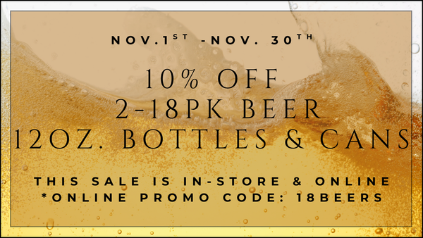 18 PACK BEER SALE