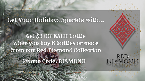 Holiday Sparkle with Red Diamonds