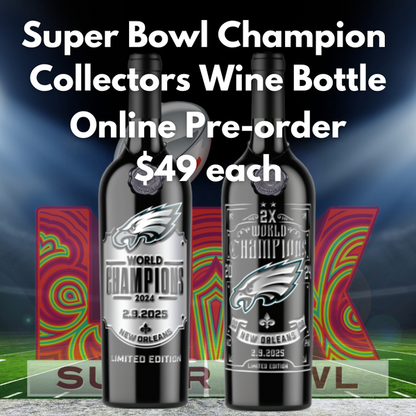 Super Bowl Champions Limited Edition Collector Bottles