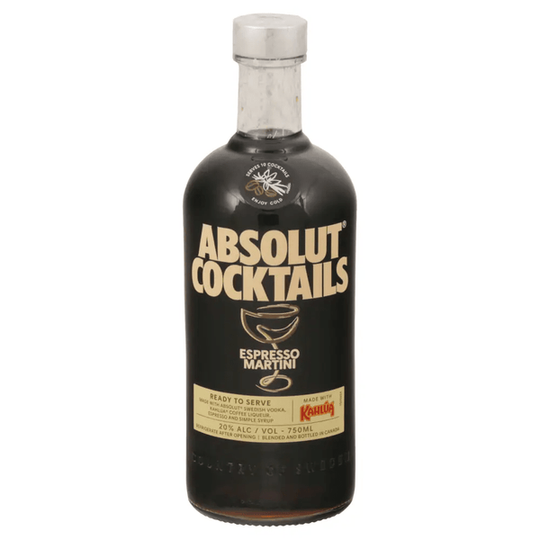 ABSOLUT RTD ESPRESSO MARTINI 750ML