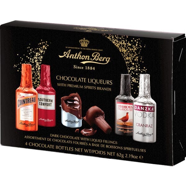 ANTHON BERG ASSORTED LIQUEUR CHOCOLATES 4PK