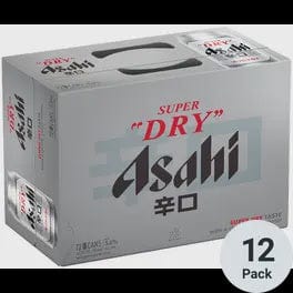 ASAHI DRY BEER 12PK CAN