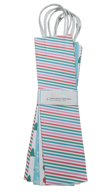 ASSORTED 5PK HOLIDAY BOTTLE BAGS