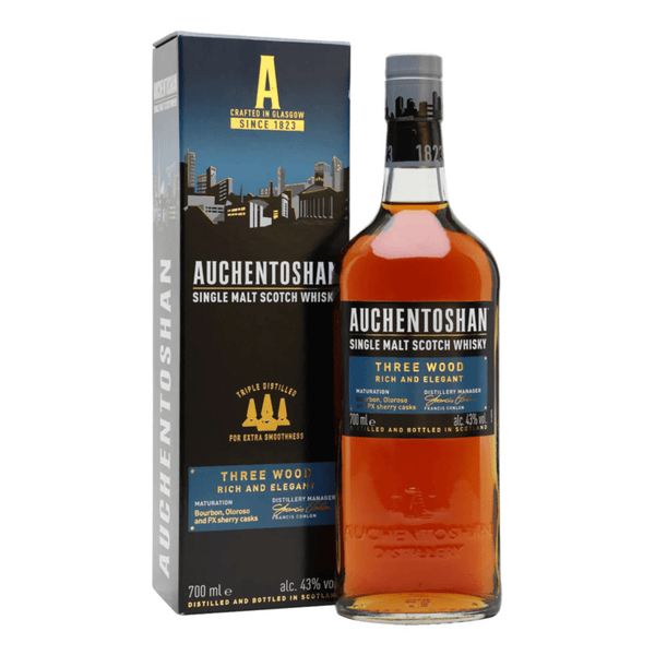 AUCHENTOSHAN THREE WOOD SCOTCH 750ML