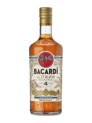 BACARDI RUM ANEJO CUATRO 4 YR