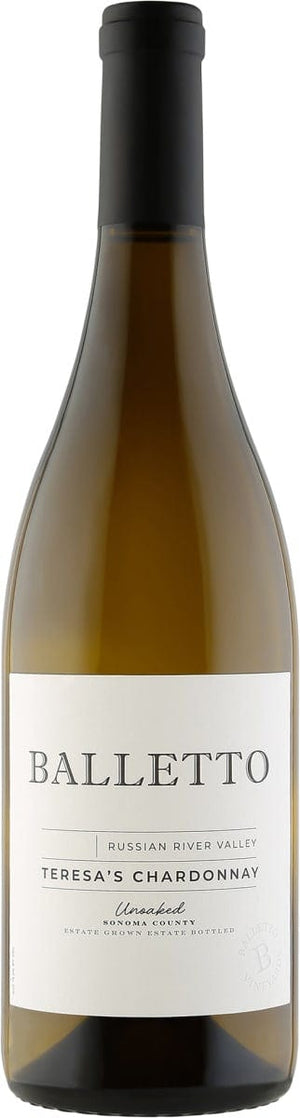 BALLETTO TERESA'S UNOAKED CHARDONNAY 750ML