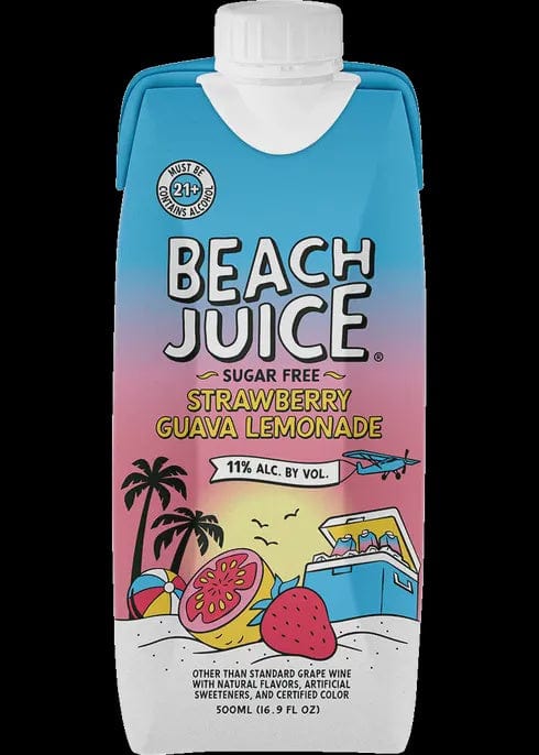 BEACH JUICE STRAWBERRY GUAVA LEMONADE 500ML