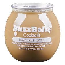 BUZZBALLZ HAZELNUT LATTE 187ML
