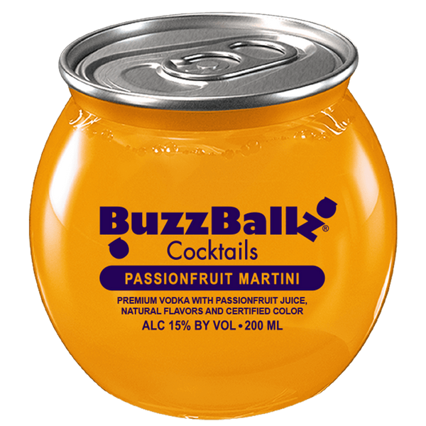 BUZZBALLZ PASSIONFRUIT MARTINI SPIRITS COCKTAIL 200ML