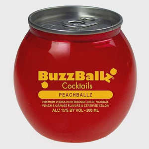 BUZZBALLZ PEACHBALLZ SPIRITS COCKTAIL 200ML