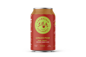 CHAMPLAIN ORCHARDS GINGER PEAR CIDER 4PK CANS