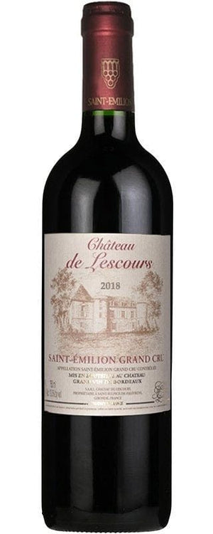 CHATEAU DE LESCOURS ST EMILION GRAND CRU 750ML W/D