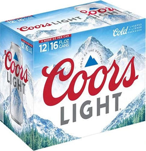 COORS LIGHT 12PK 16OZ CAN