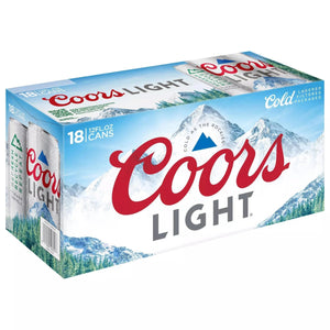 COORS LIGHT 18PK CAN