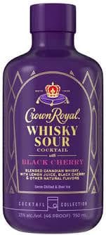 CROWN ROYAL WHISKEY SOUR BLACK CHERRY 375ML