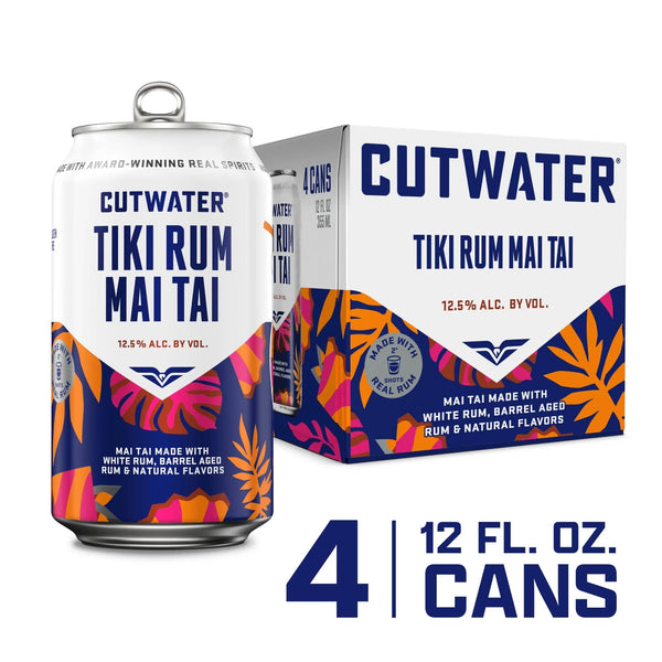 CUTWATER TIKI RUM MAI TAI 4PK