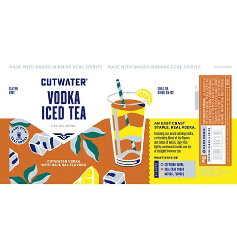 CUTWATER VODKA ICED TEA 4PK