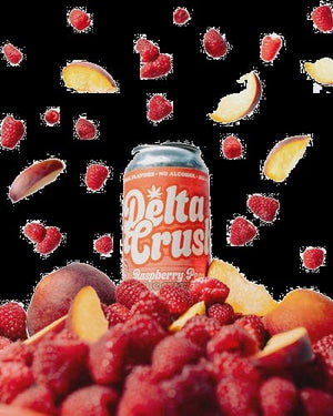 DELTA CRUSH RASPBERRY PEACH 10MG THC 6PK
