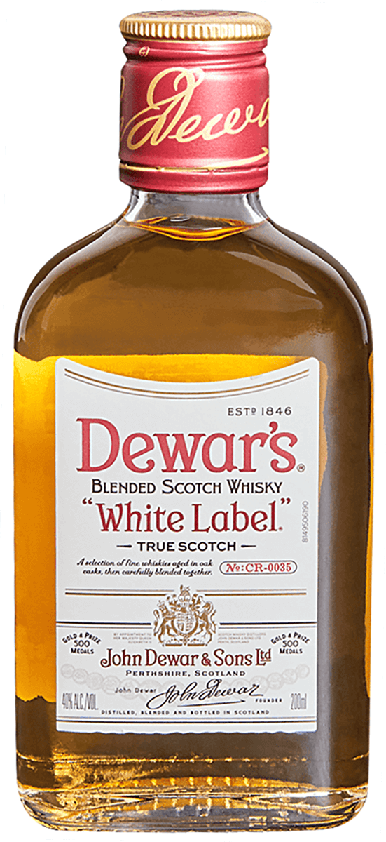 White Label ウィスキー/DEWARS scotch whiskey DEWAR'S WHITE LABEL 200ML – Banks Wines & Spirits