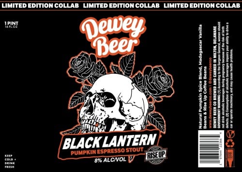 DEWEY BEER CO BLACK LANTERN PUMPKIN STOUT 4PK