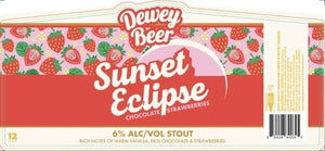 DEWEY BEER SUNSET ECLIPSE CHOC STRAWBERRY 6PK
