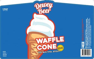 DEWEY BEER WAFFLE CONE 4PK