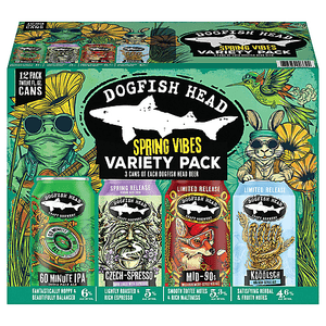 DOGFISH SPRING VARIETY 12PK CAN