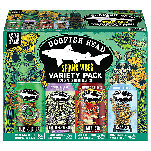 DOGFISH SPRING VARIETY 12PK CAN