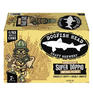 DOGFISH SUPER DOPPIO IMPERIAL PILSNER 6PK CANS