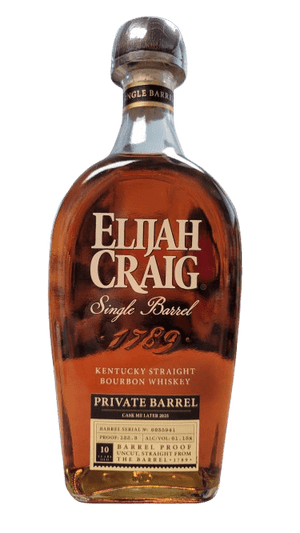 ELIJAH CRAIG BWS SINGLE BARREL "CASK ME LATER" BARREL PROOF 750ML