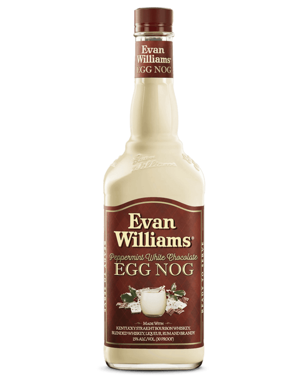 EVAN WILLIAMS WHITE CHOCOLATE PEPPERMINT EGG NOG 750ML