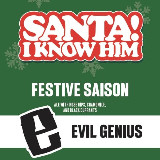 EVIL GENIUS SANTA I KNOW HIM 6PK