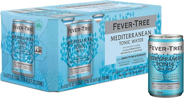 FEVER TREE MEDITERRANEAN TONIC WATER 8PK CANS