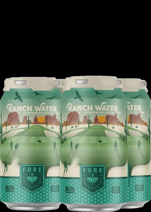 FORE CRAFT COCKTAILS RANCH WATER 4PK