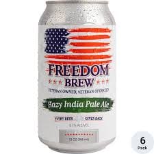 FREEDOM BREW HAZY IPA 6PK CAN