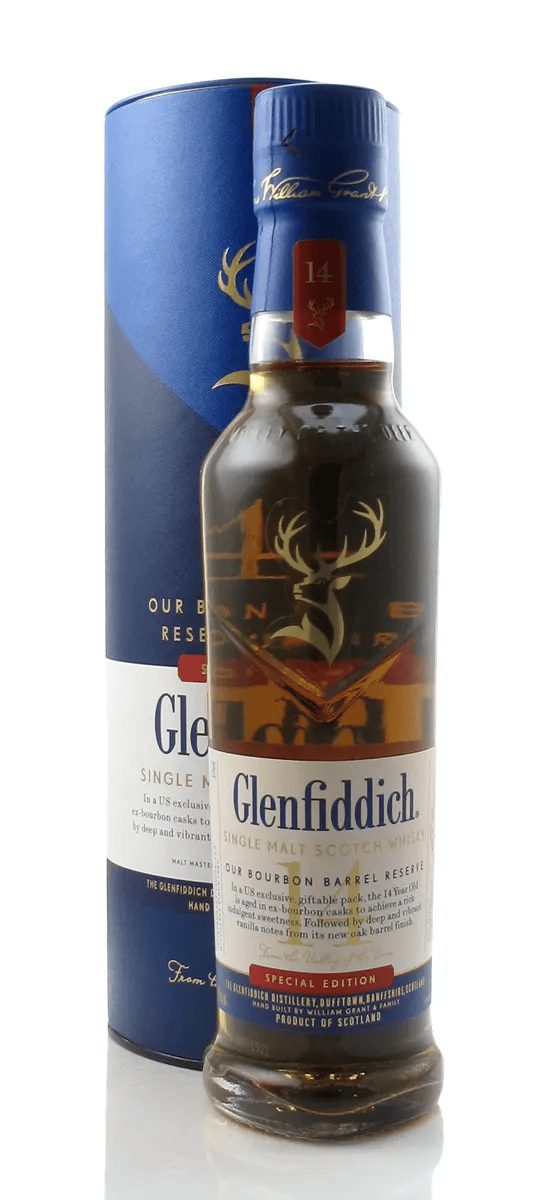 GLENFIDDICH 14YR BOURBON BARREL RESERVE 375ML