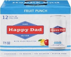 HAPPY DAD FRUIT PUNCH 12PK CAN