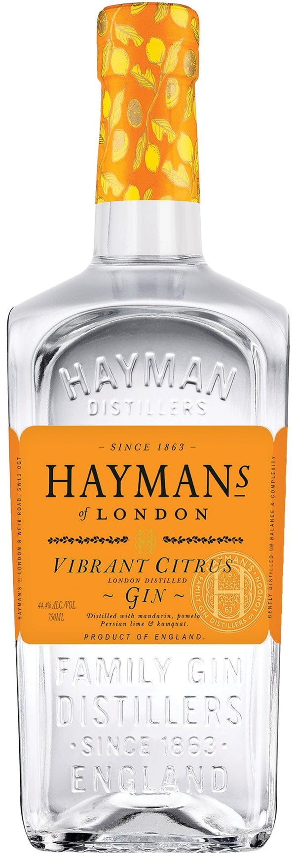 HAYMANS LONDON VIBRANT CITRUS 750ML