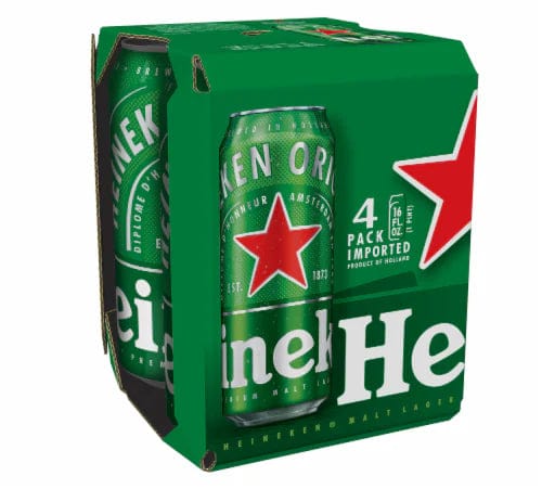 HEINEKEN 4PK 16OZ CANS