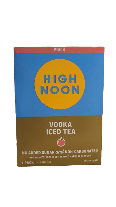 HIGH NOON PEACH ICED TEA VODKA 4PK