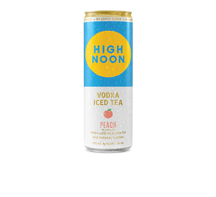 HIGH NOON PEACH ICED TEA VODKA 4PK – Banks Wines & Spirits