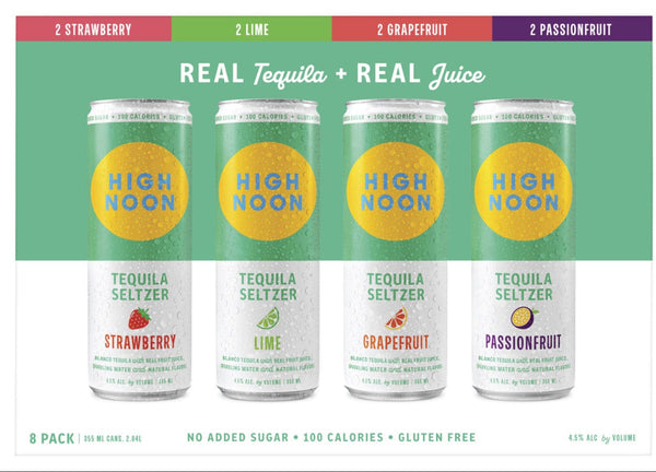 HIGH NOON TEQUILA SELTZER VARIETY 8PK