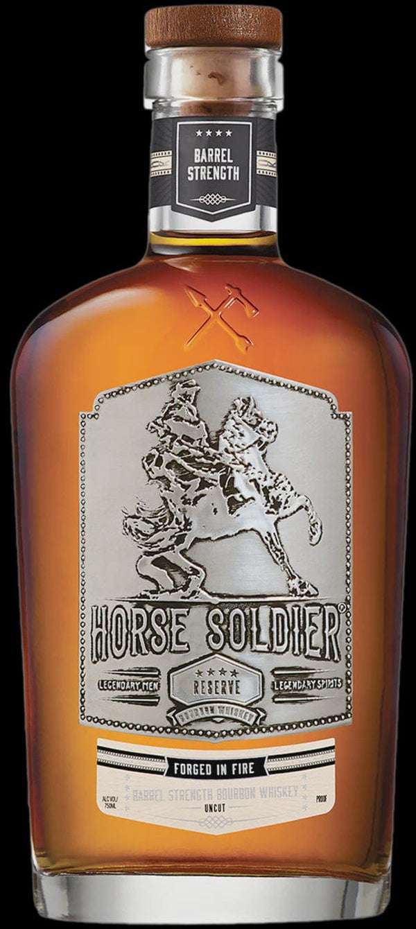 HORSE SOLDIER BARREL STRENGTH BOURBON WHISKEY (SILVER LABEL) 750ML