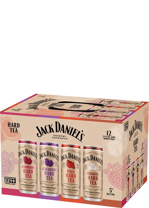 JACK DANIELS TEA VARIETY 12PK CAN