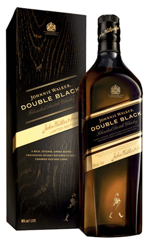 JOHNNIE WALKER DOUBLE BLACK 750ML