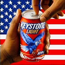 KEYSTONE LIGHT APPLE 6PK CAN
